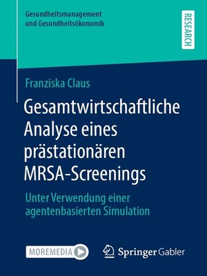 cover image of Gesamtwirtschaftliche Analyse eines prästationären MRSA-Screenings